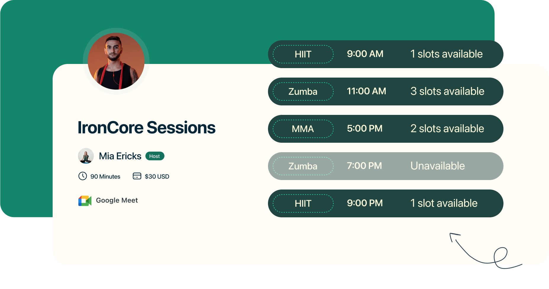 Enable group bookings for your gym sessions